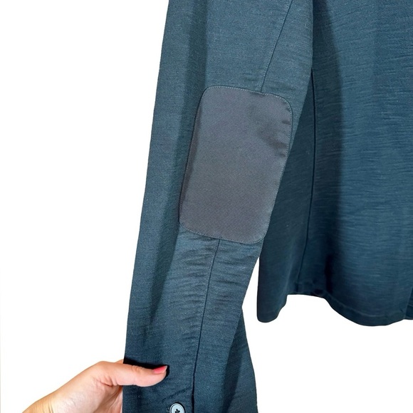 John Varvatos Star USA Cotton French Terry Knit Elbow Patch Blazer Sport Coat - Picture 5 of 8